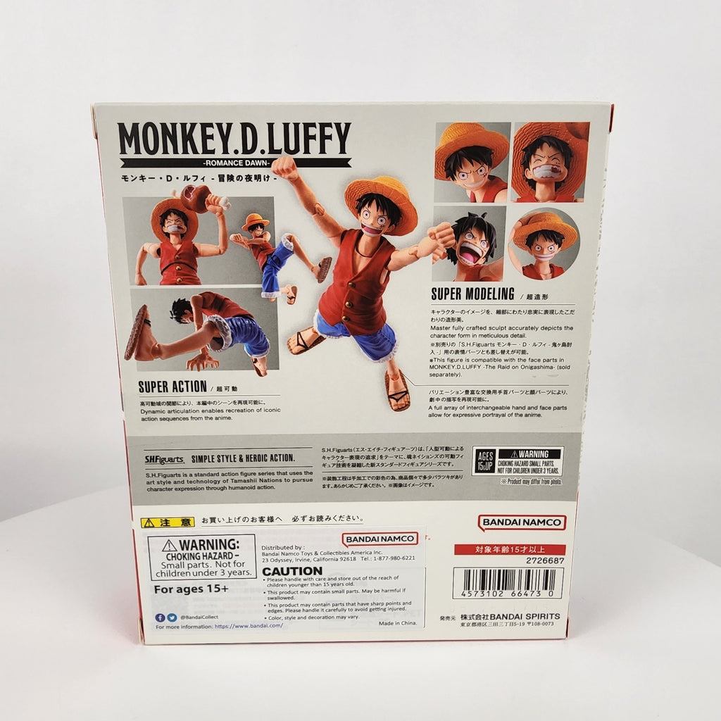 S.H.Figuarts One Piece Monkey D. Luffy -Romance Dawn- Figure (Bandai) New