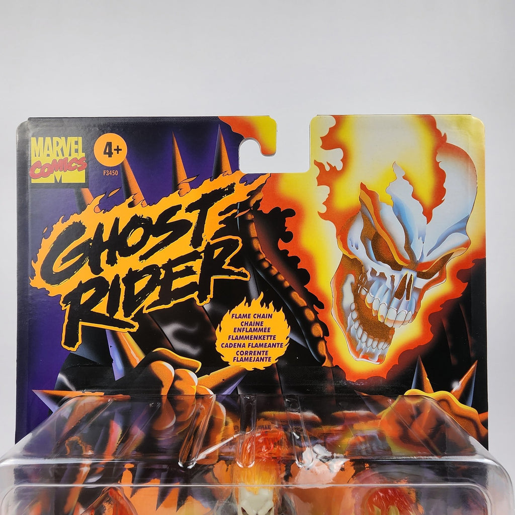 Hasbro Marvel Legends Ghost Rider Retro Card 6" Figure F3450 Flame Chain New
