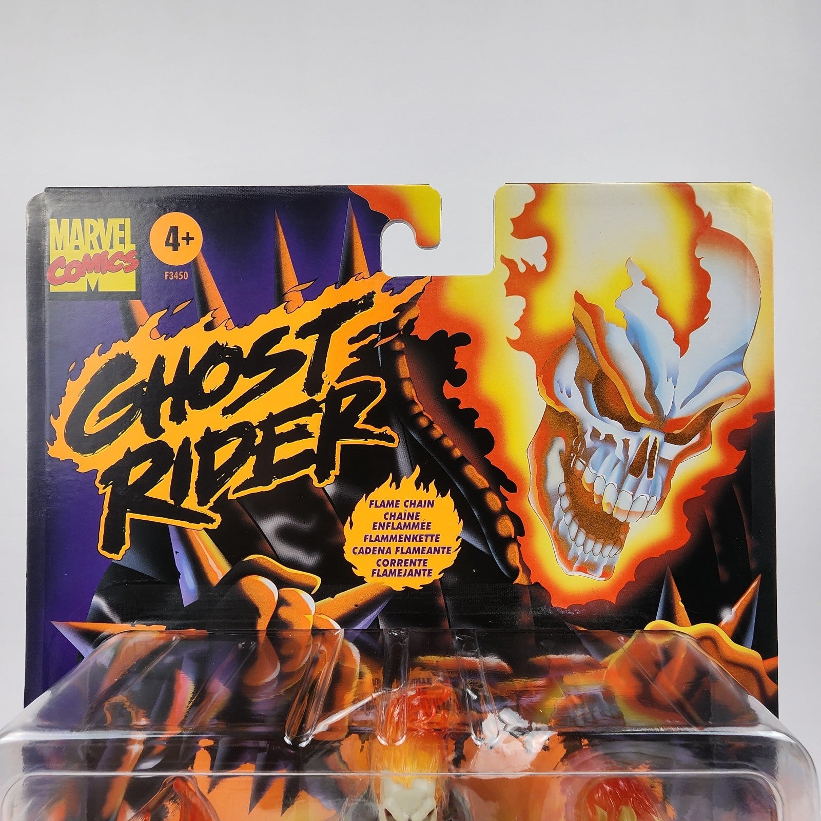 Hasbro Marvel Legends Ghost Rider Retro Card 6" Figure F3450 Flame Chain New