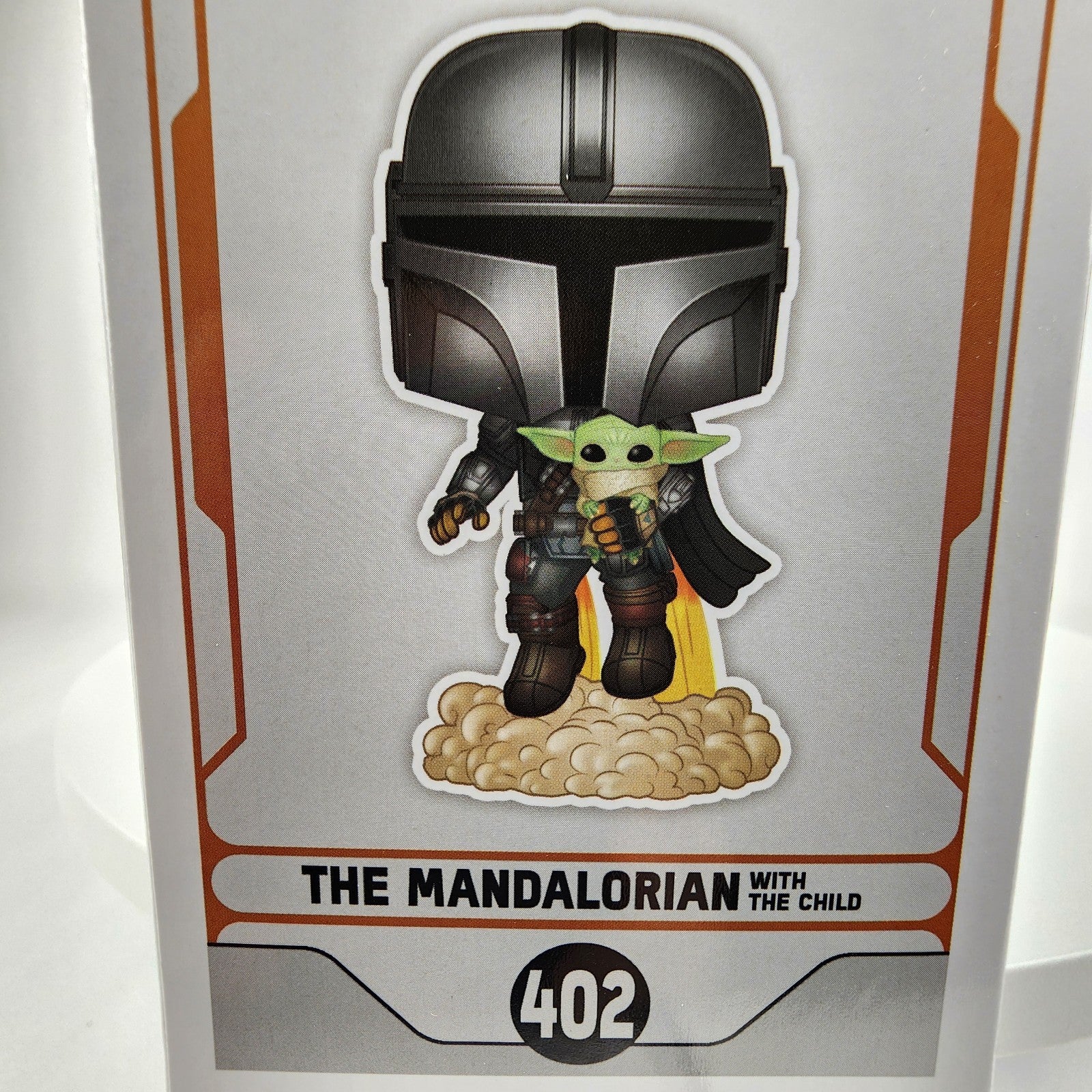 Funko Pop! Star Wars #402 Mandalorian Flying w/ The Child (Grogu) New