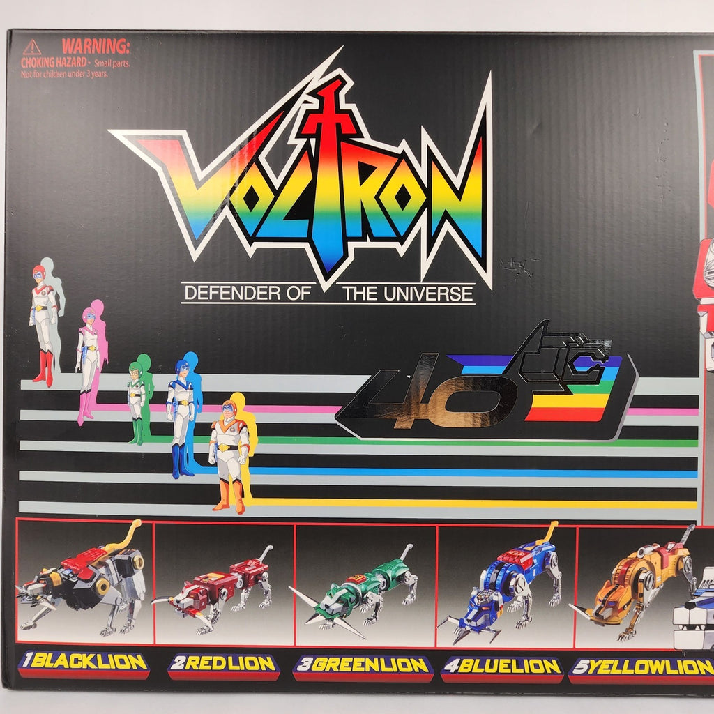 Voltron 40th Anniversary Collector's Set Die-Cast Light-Up Sound Base NEW