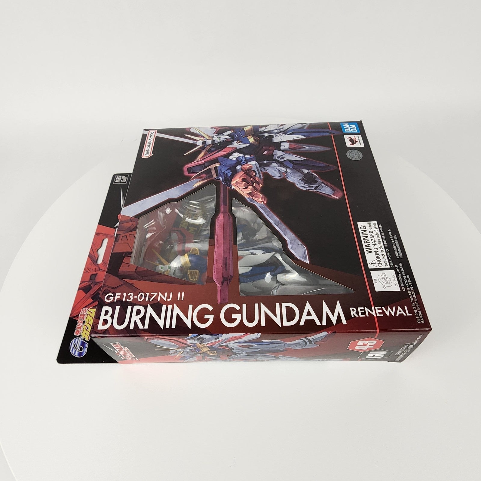 Gundam Universe GU-43 Burning Gundam (Renewal) GF13-017NJ II Bandai Figure