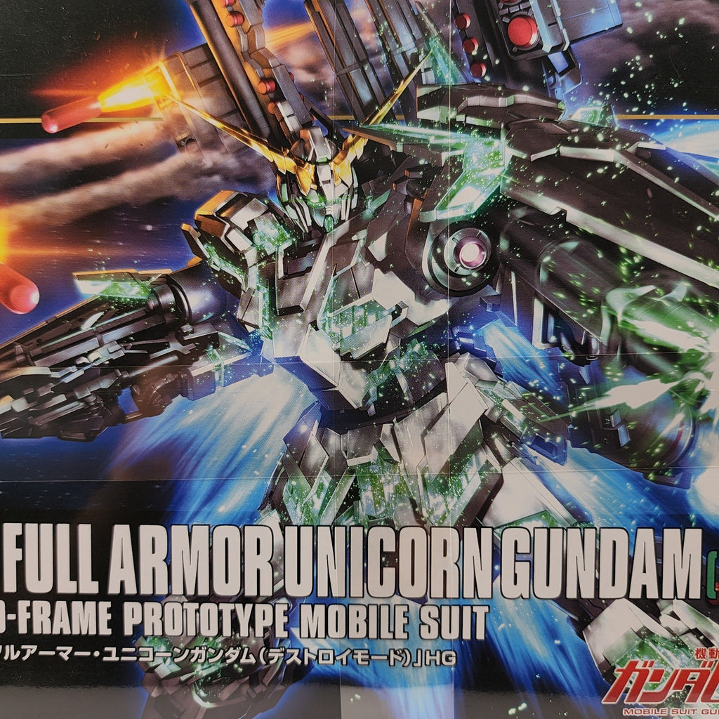 Bandai HGUC 1/144 RX-0 Full Armor Unicorn Gundam Destroy Mode Model Kit New