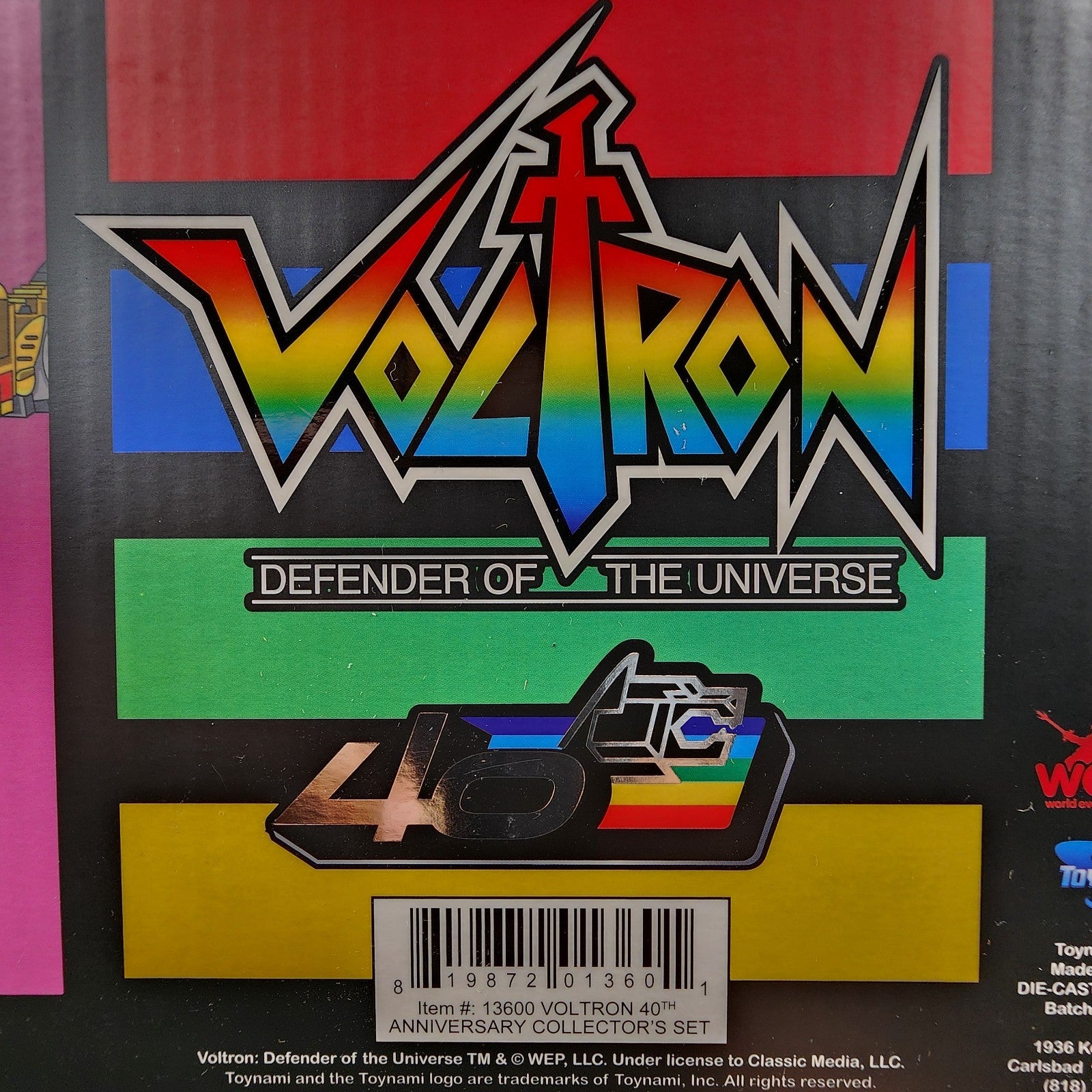 Voltron 40th Anniversary Collector's Set Die-Cast Light-Up Sound Base NEW