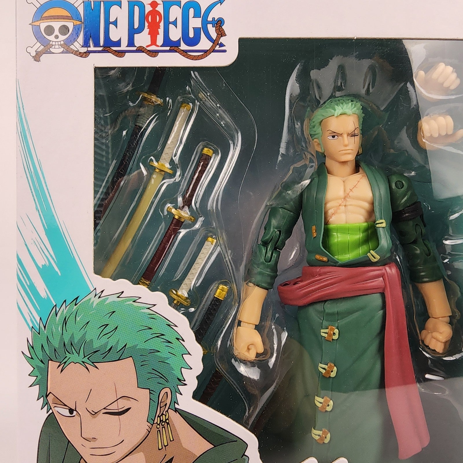 Bandai Anime Heroes One Piece Roronoa Zoro Three Sword Style 6.5" Figure