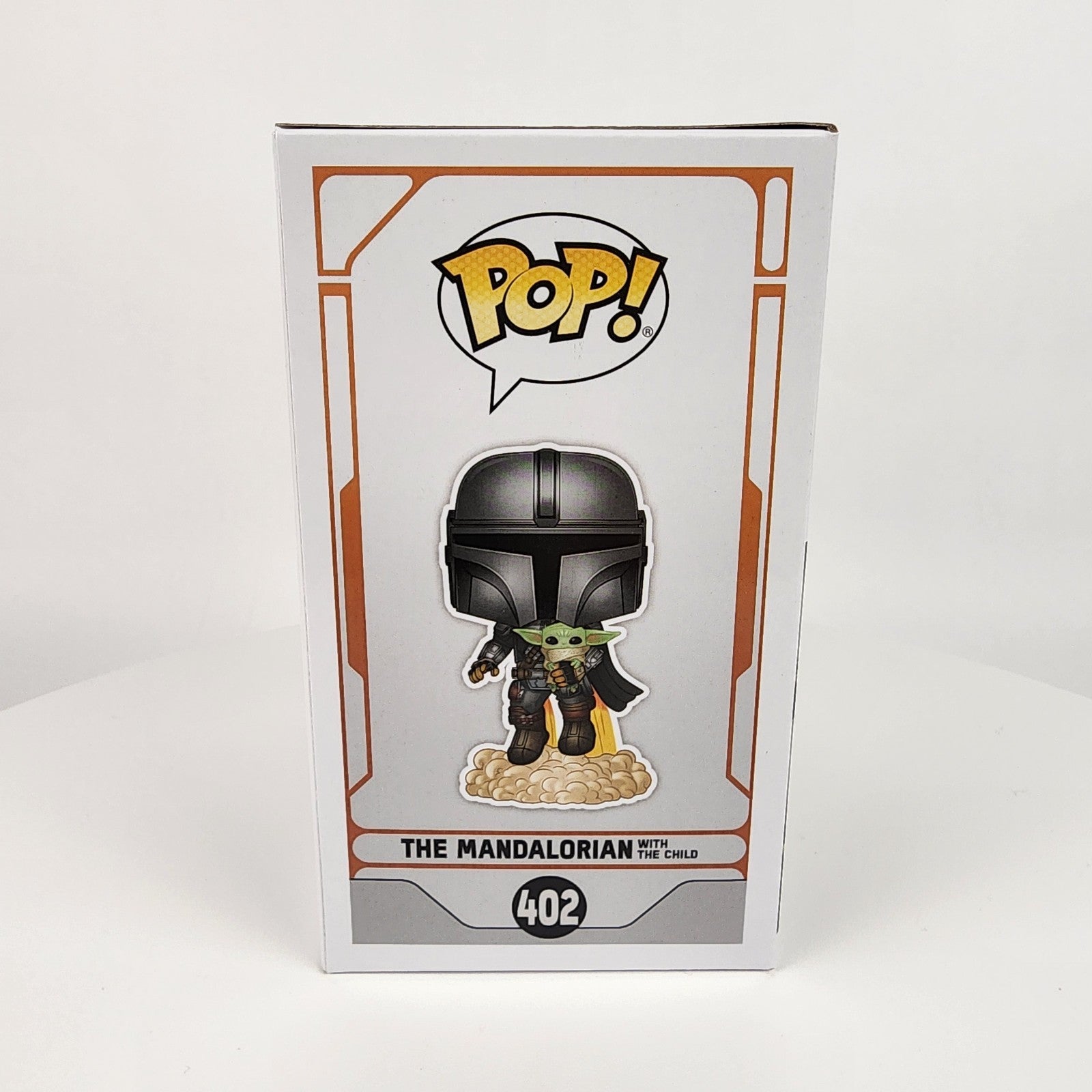 Funko Pop! Star Wars #402 Mandalorian Flying w/ The Child (Grogu) New