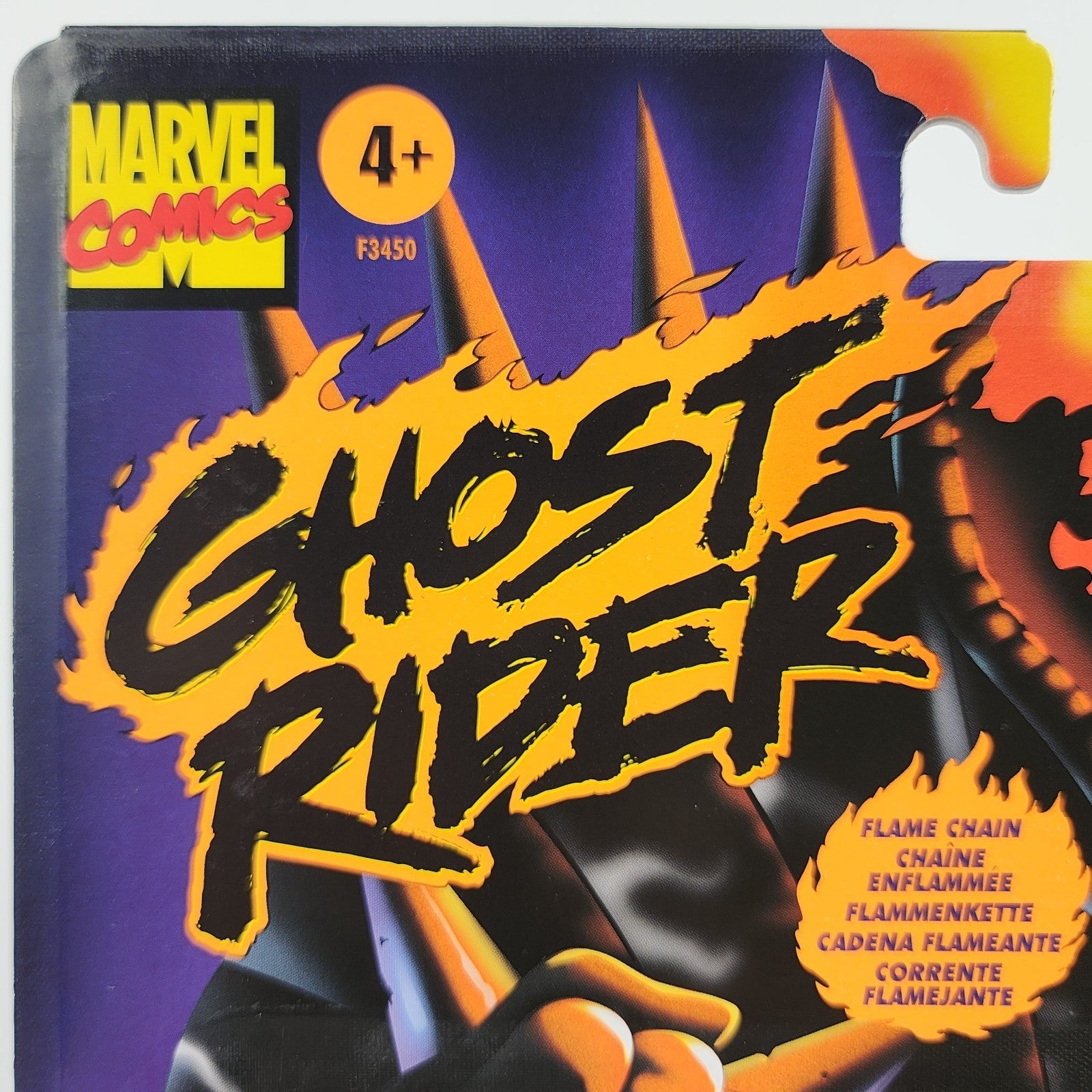 Hasbro Marvel Legends Ghost Rider Retro Card 6" Figure F3450 Flame Chain New