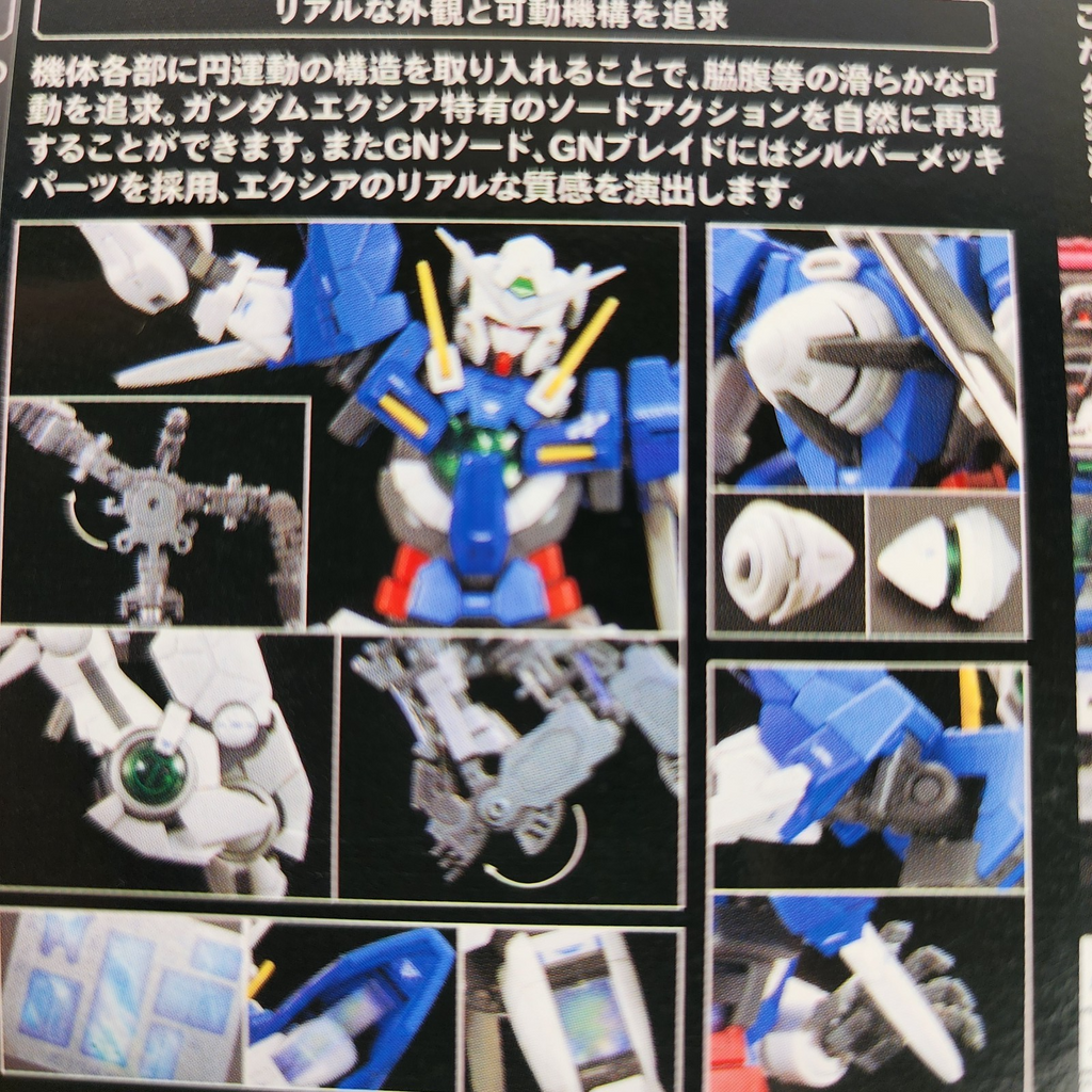 Bandai RG 1/144 Gundam Exia GN-001 Gundam 00 Model Kit Figure New