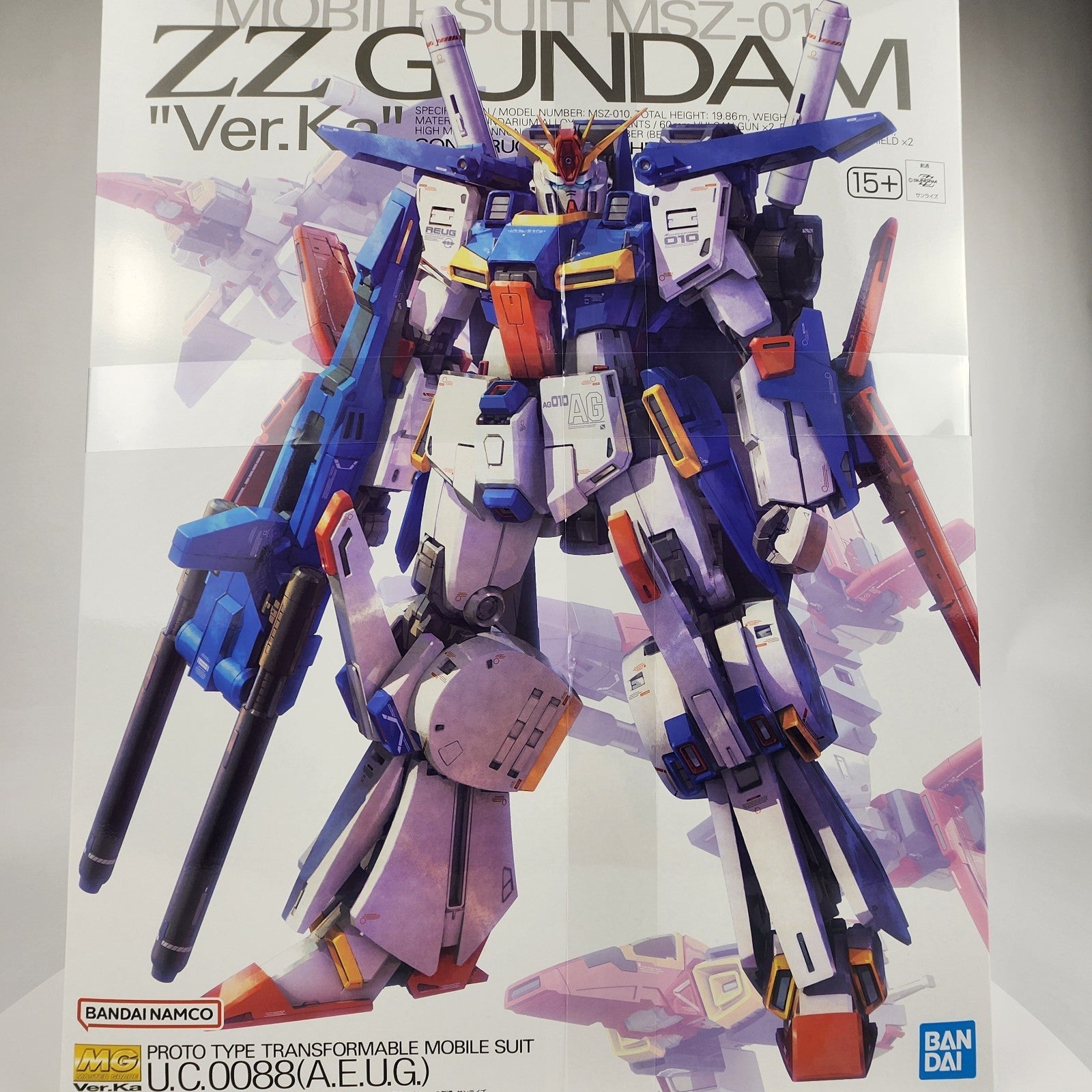 Bandai MG ZZ Gundam Ver. Ka 1/100 Model Kit MSZ-010 Mobile Suit Gundam ZZ New