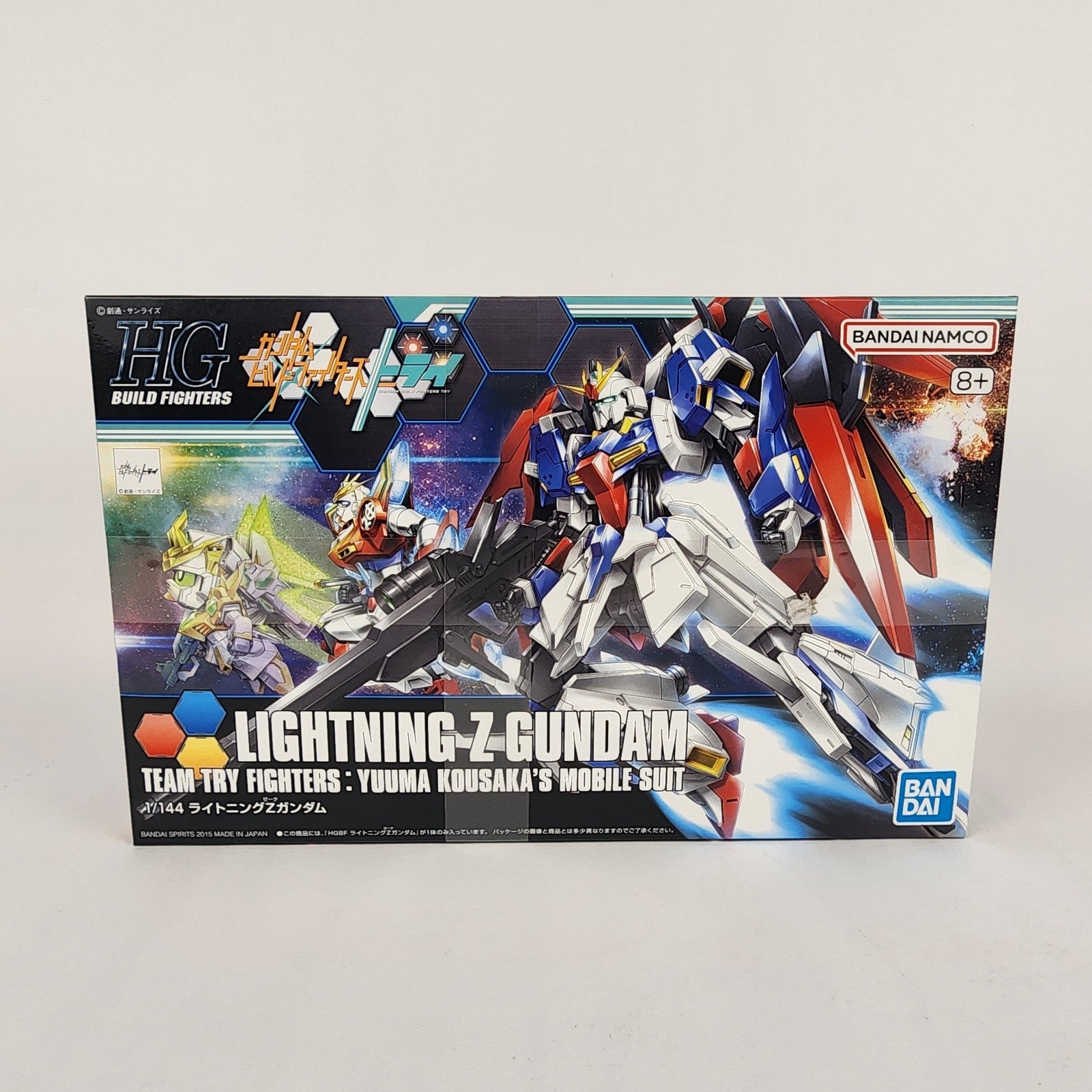 Bandai HG Build Fighters Try Lightning Z Gundam 1/144 Model Kit New Sealed