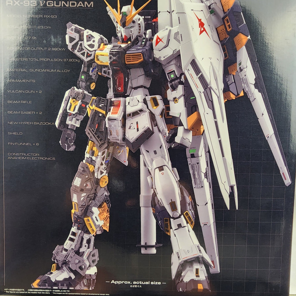 Bandai PG Unleashed RX-93 Nu Gundam 1/60 Mobile Suit Char's Counterattack New