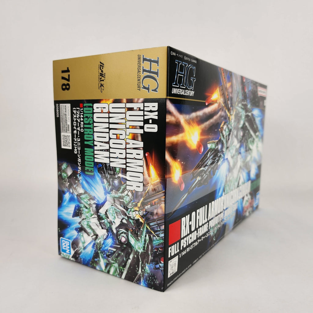 Bandai HGUC 1/144 RX-0 Full Armor Unicorn Gundam Destroy Mode Model Kit New