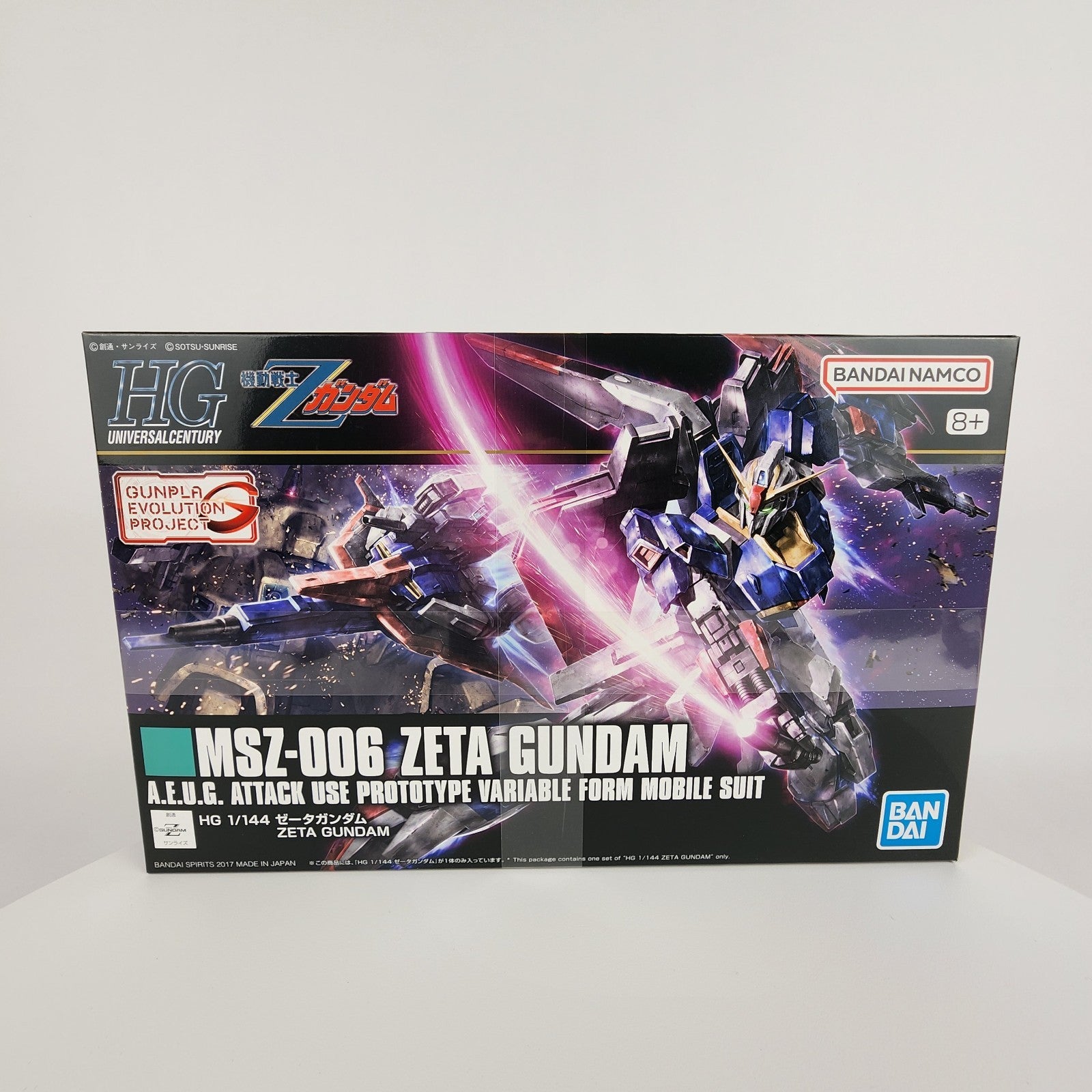 Bandai HGUC #203 MSZ-006 Zeta Gundam 1/144 Model Kit New Sealed