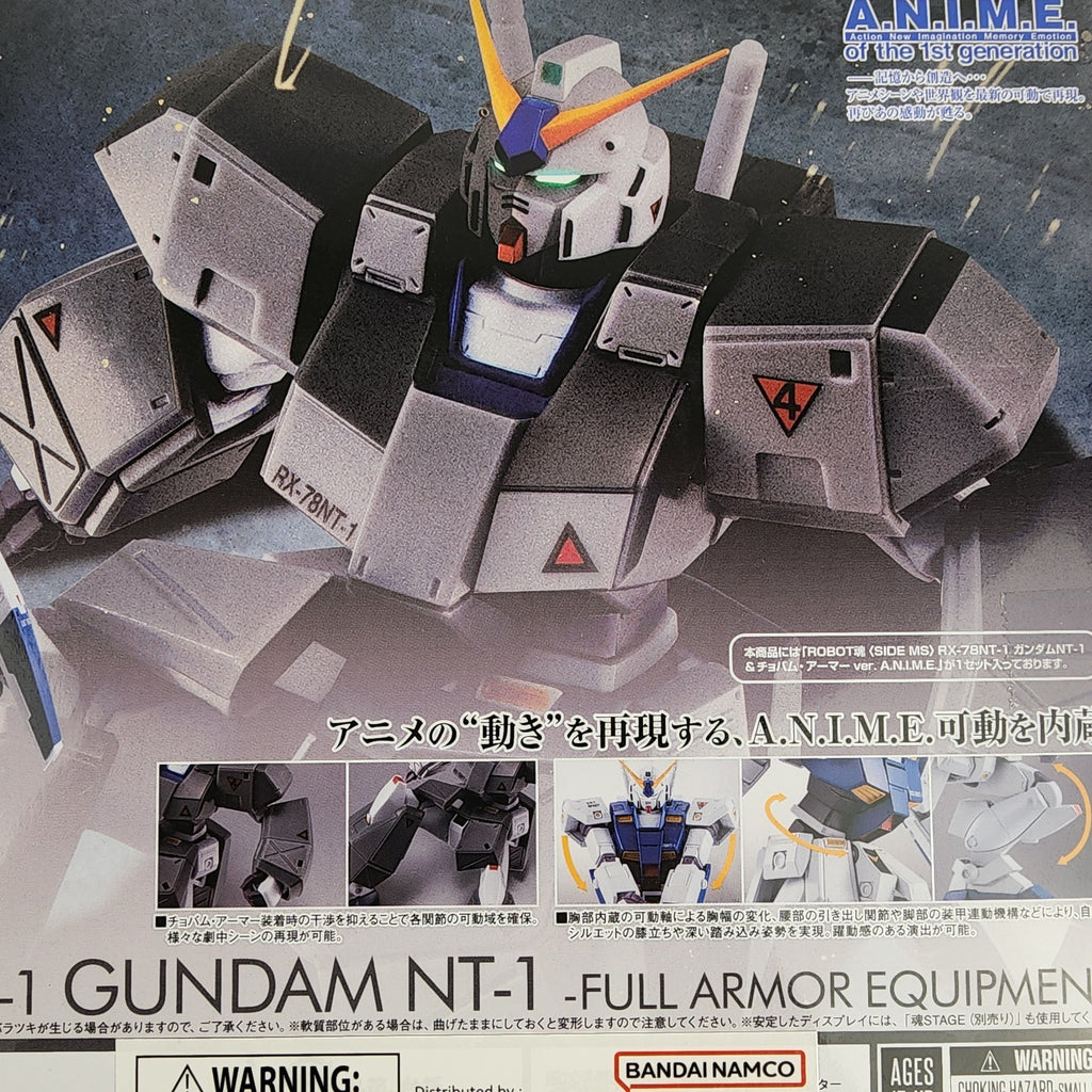 Bandai Robot Spirits RX-78NT-1FA Gundam NT-1 Full Armor Ver A.N.I.M.E. Figure