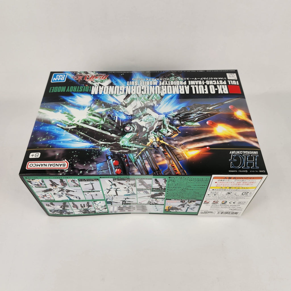 Bandai HGUC 1/144 RX-0 Full Armor Unicorn Gundam Destroy Mode Model Kit New