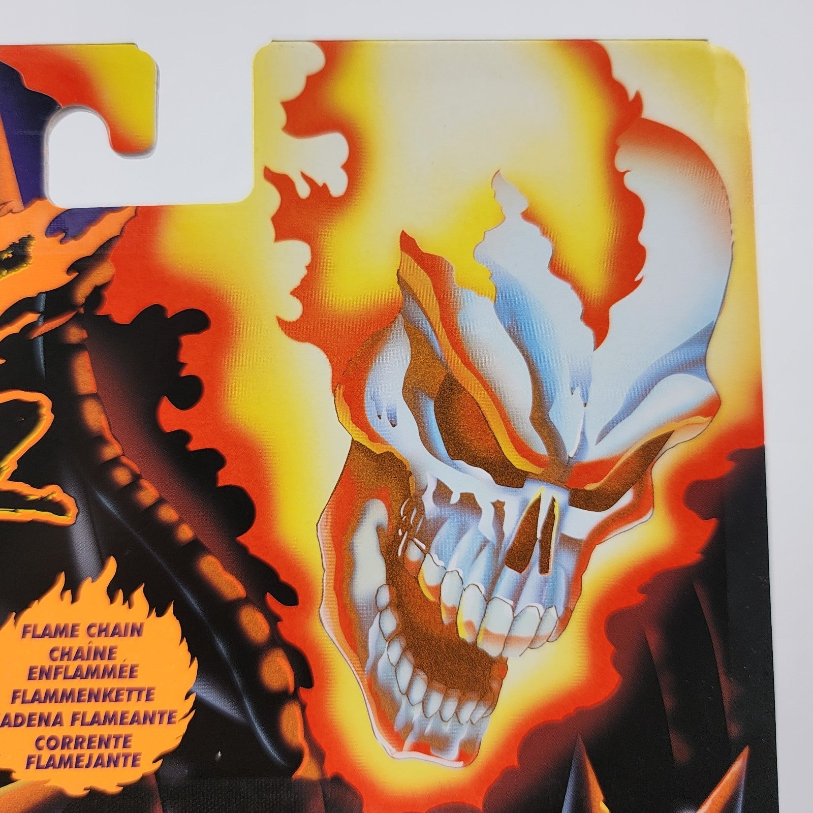 Hasbro Marvel Legends Ghost Rider Retro Card 6" Figure F3450 Flame Chain New