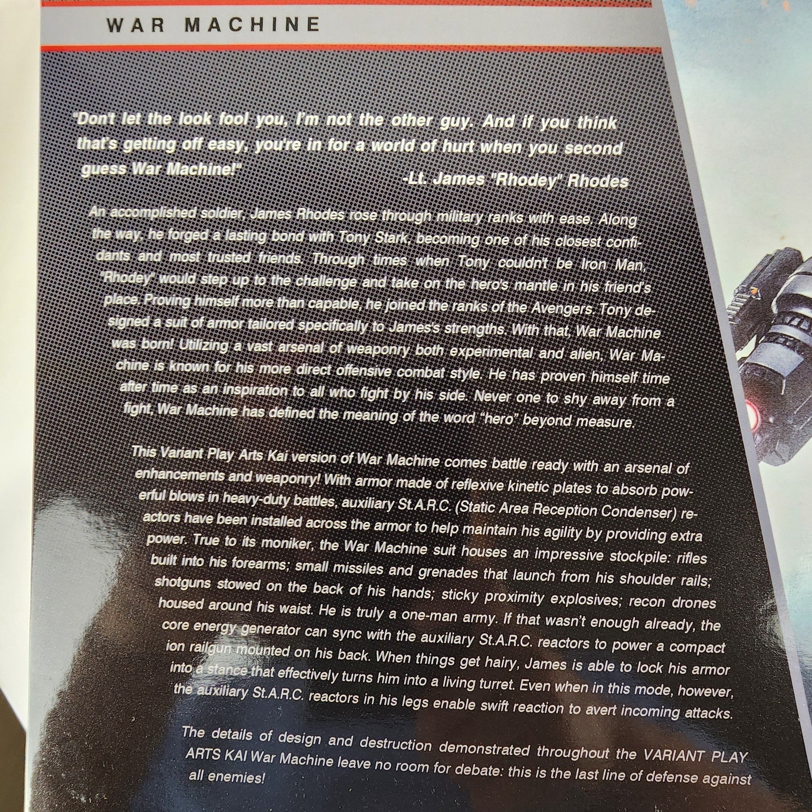 Marvel Variant Play Arts Kai War Machine Action Figure by Square Enix AAA Anime