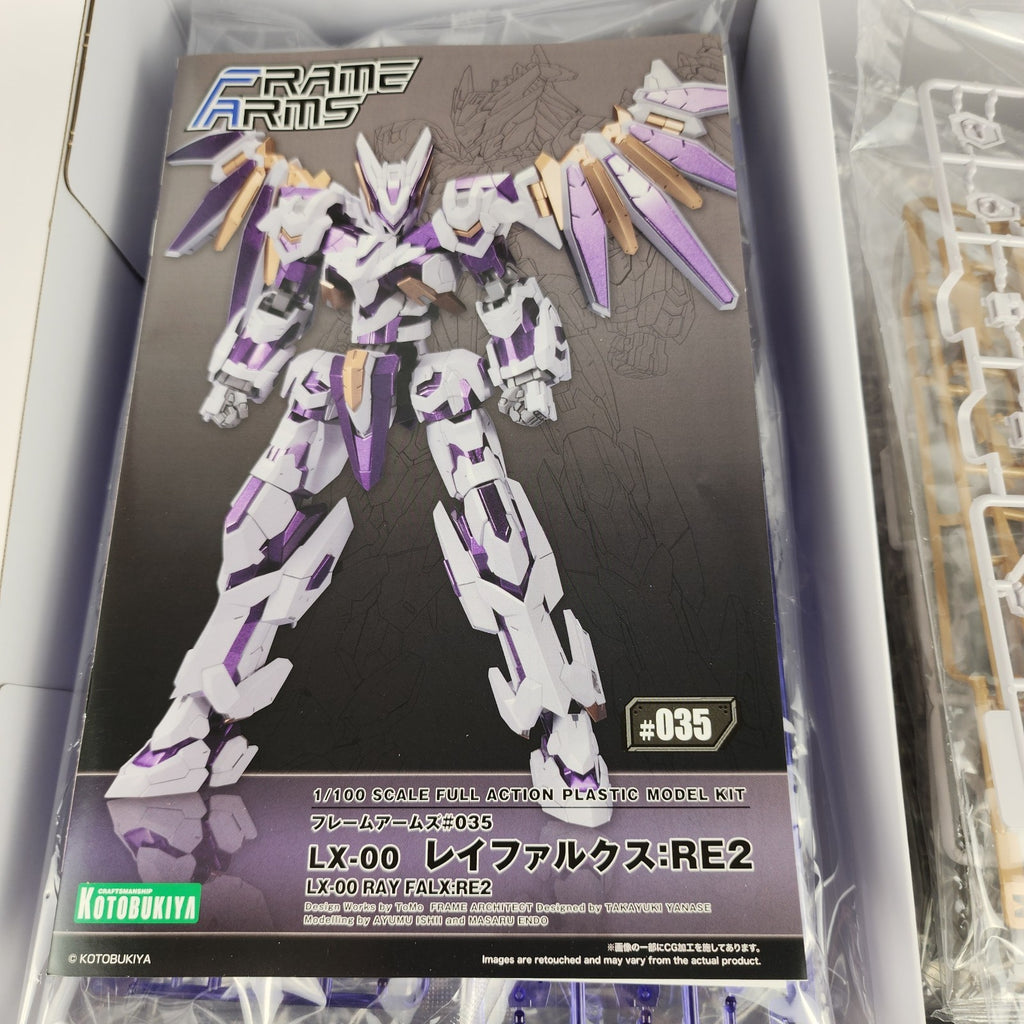 Kotobukiya Frame Arms #035 LX-00 Ray Falx:RE2 1/100 Model Kit Plastic Mecha