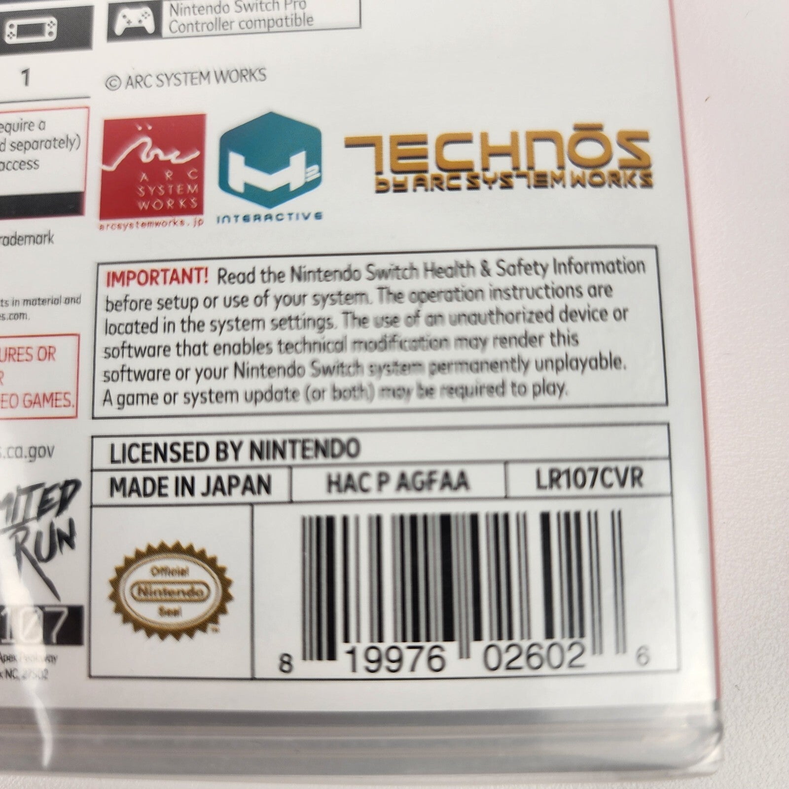 Double Dragon IV Nintendo Switch - Limited Run #107 - Brand New Sealed