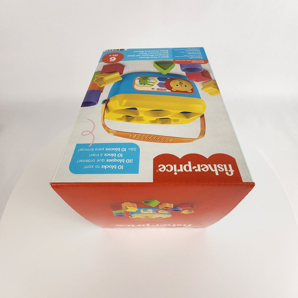 Fisher-Price Stacking Toy Baby's First Blocks Set of 10 Shapes for Sorting Play 