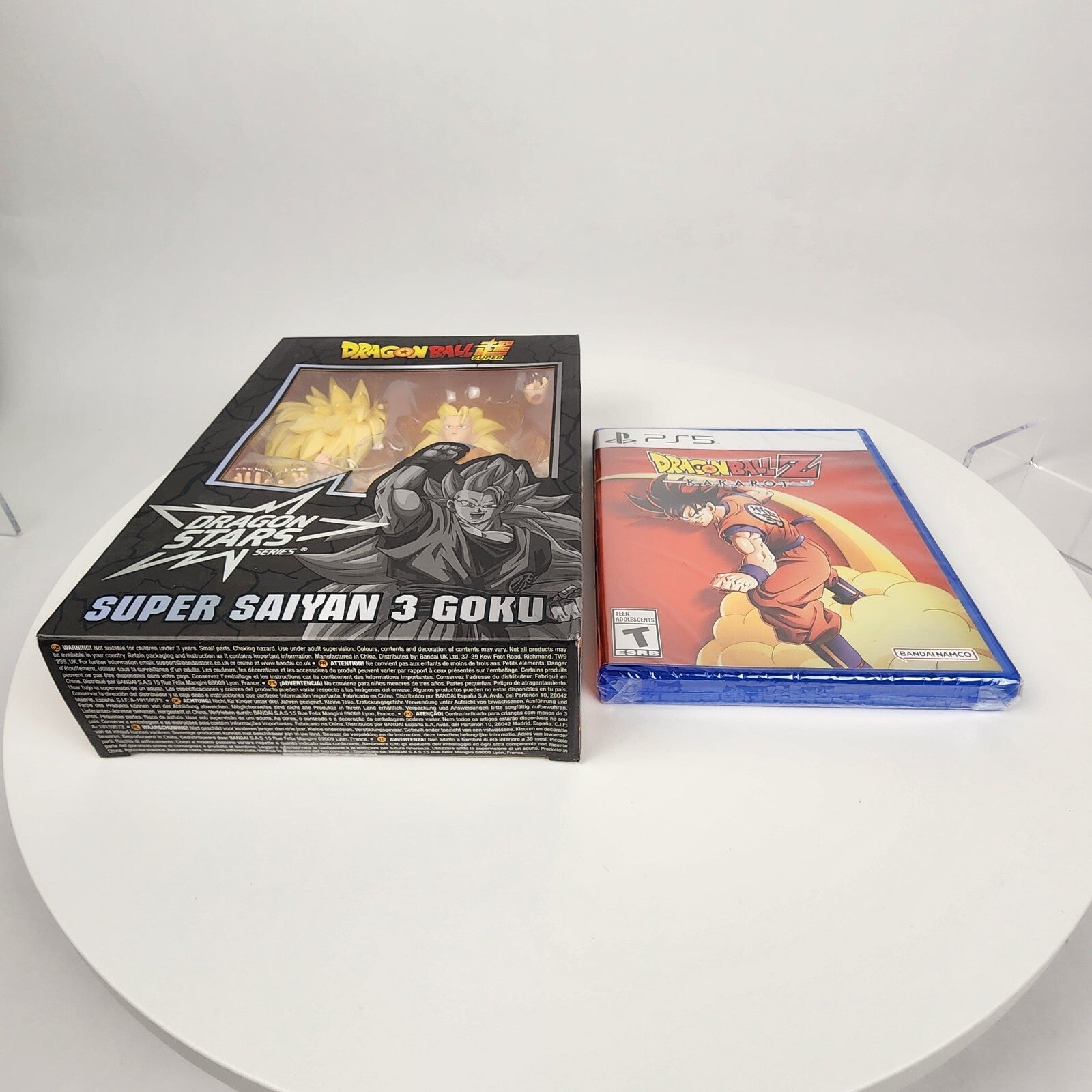 Dragon Ball Z Kakarot PS5 + Super Saiyan 3 Goku Figure Bundle - NEW!