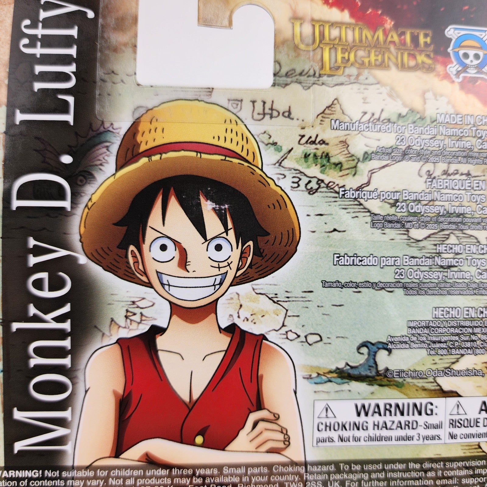 Bandai One Piece Ultimate Legends Monkey D. Luffy 6" Action Figure New Sealed