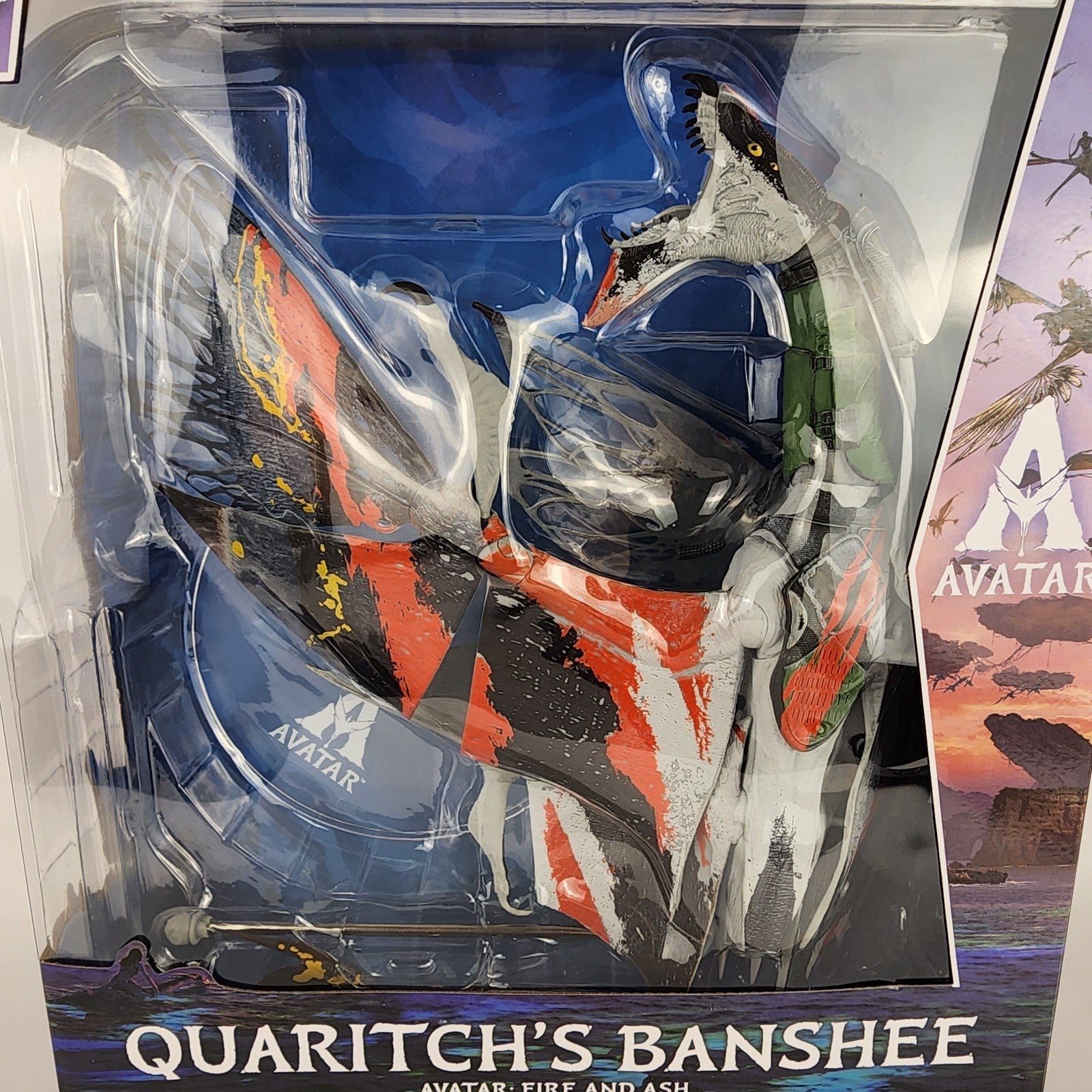 Avatar Fire & Ash Quaritch’s Banshee 7" Creature Figure by McFarlane NIB