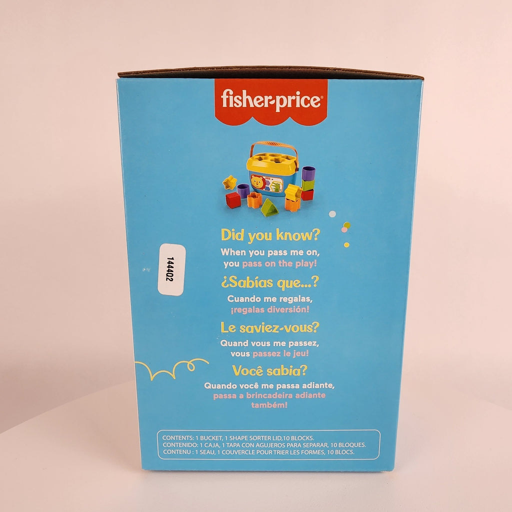 Fisher-Price Stacking Toy Baby's First Blocks Set of 10 Shapes for Sorting Play 
