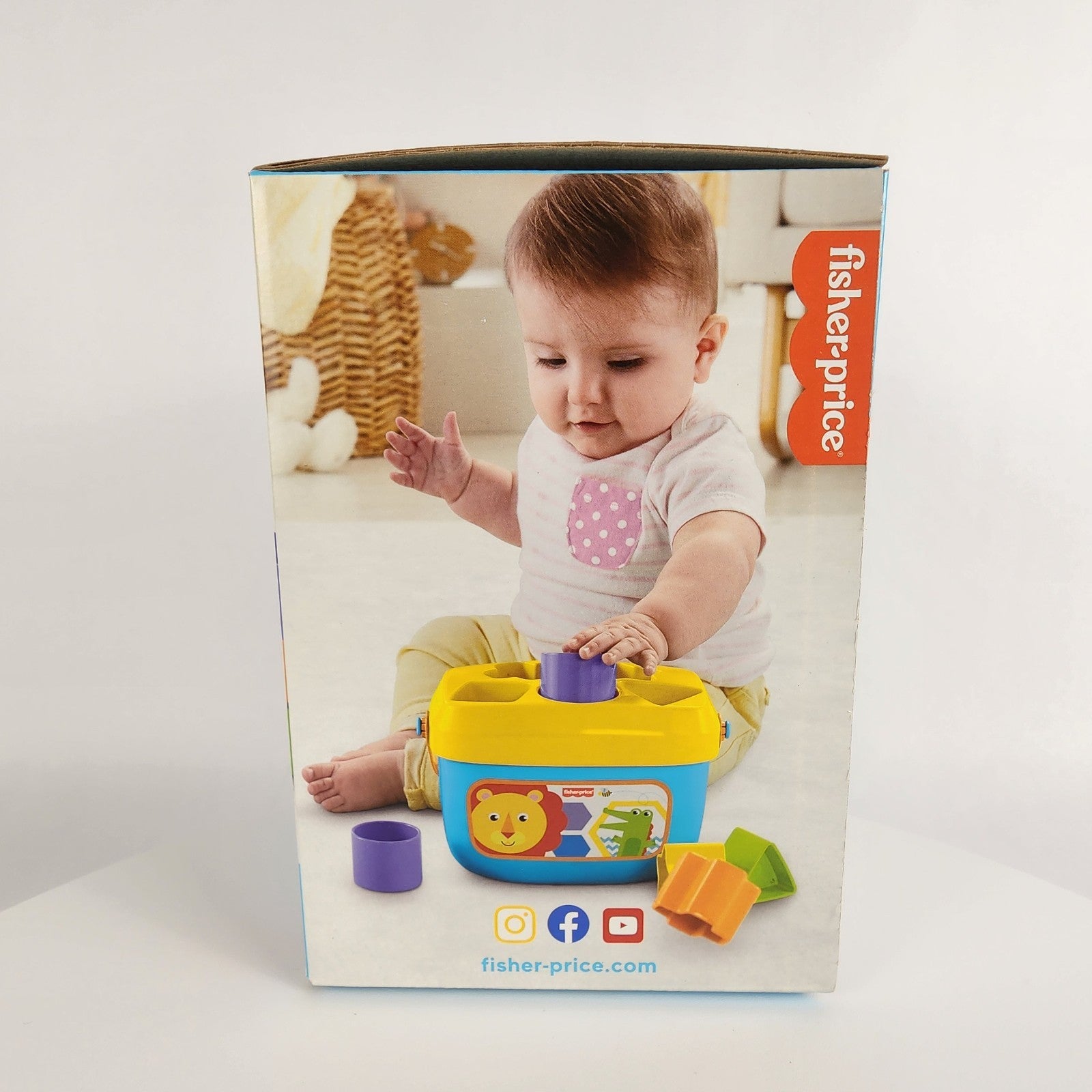 Fisher-Price Stacking Toy Baby's First Blocks Set of 10 Shapes for Sorting Play 