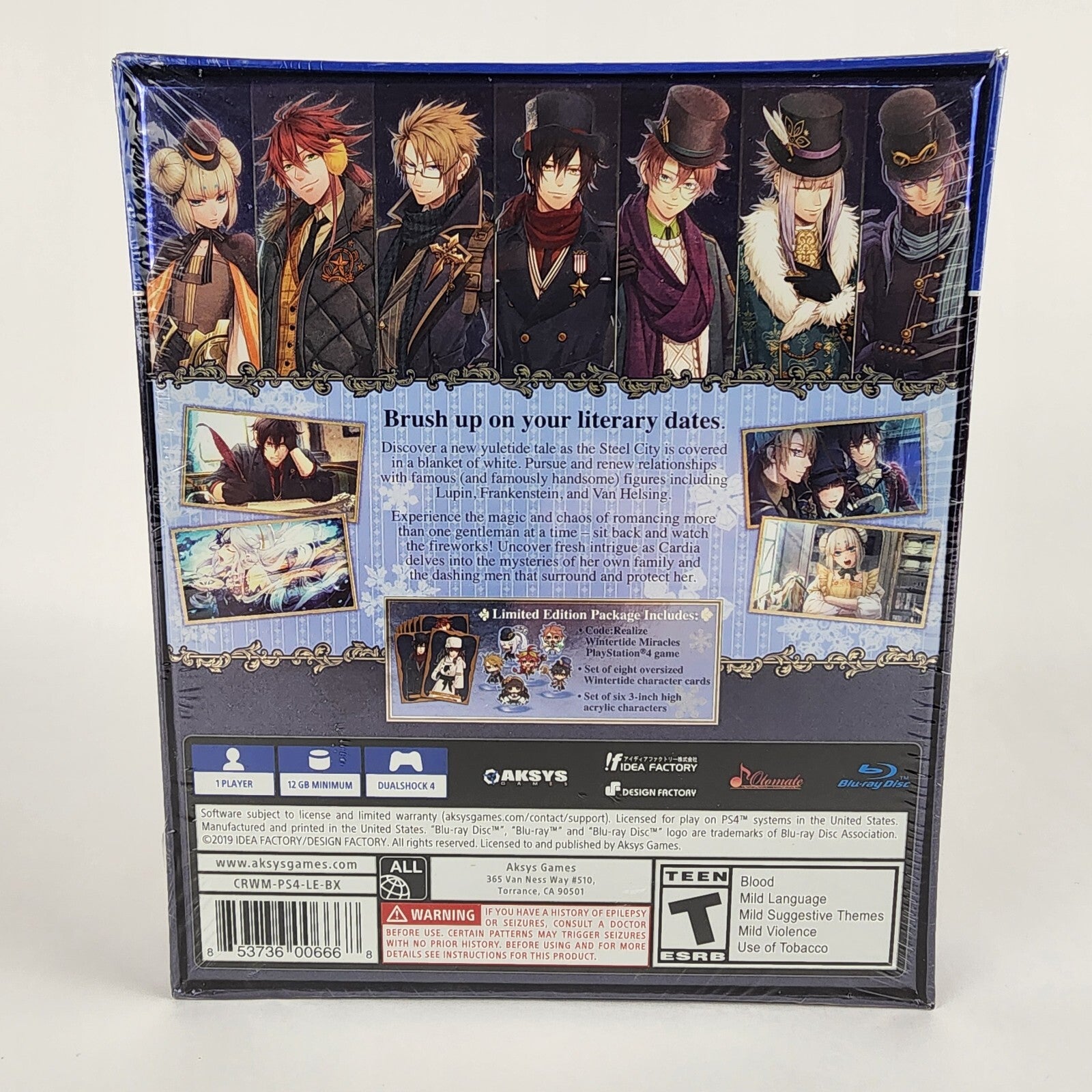 Code: Realize Wintertide Miracles Limited Edition PS4 New Sealed Rare