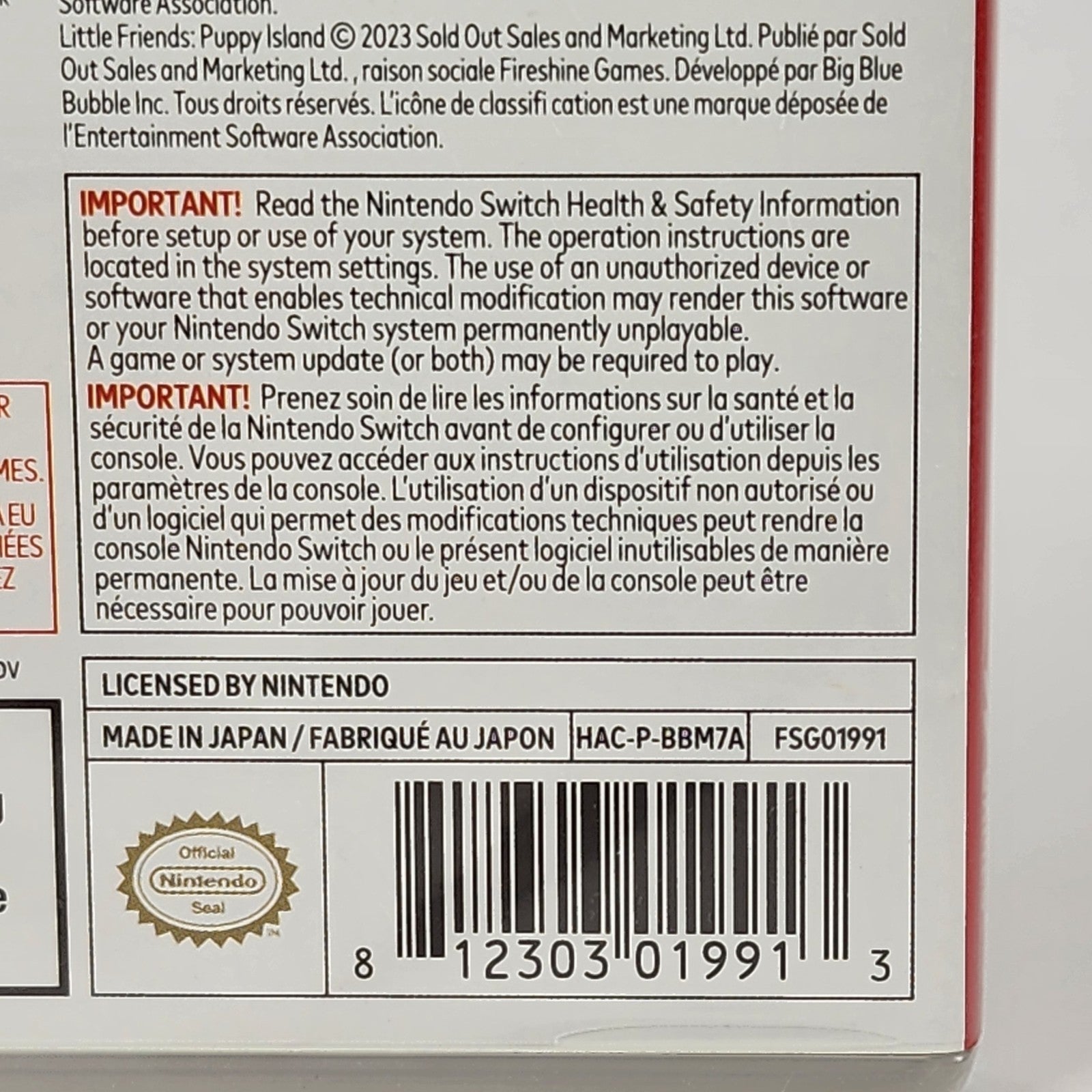 Little Friends: Puppy Island - Nintendo Switch Game | Brand New Sealed