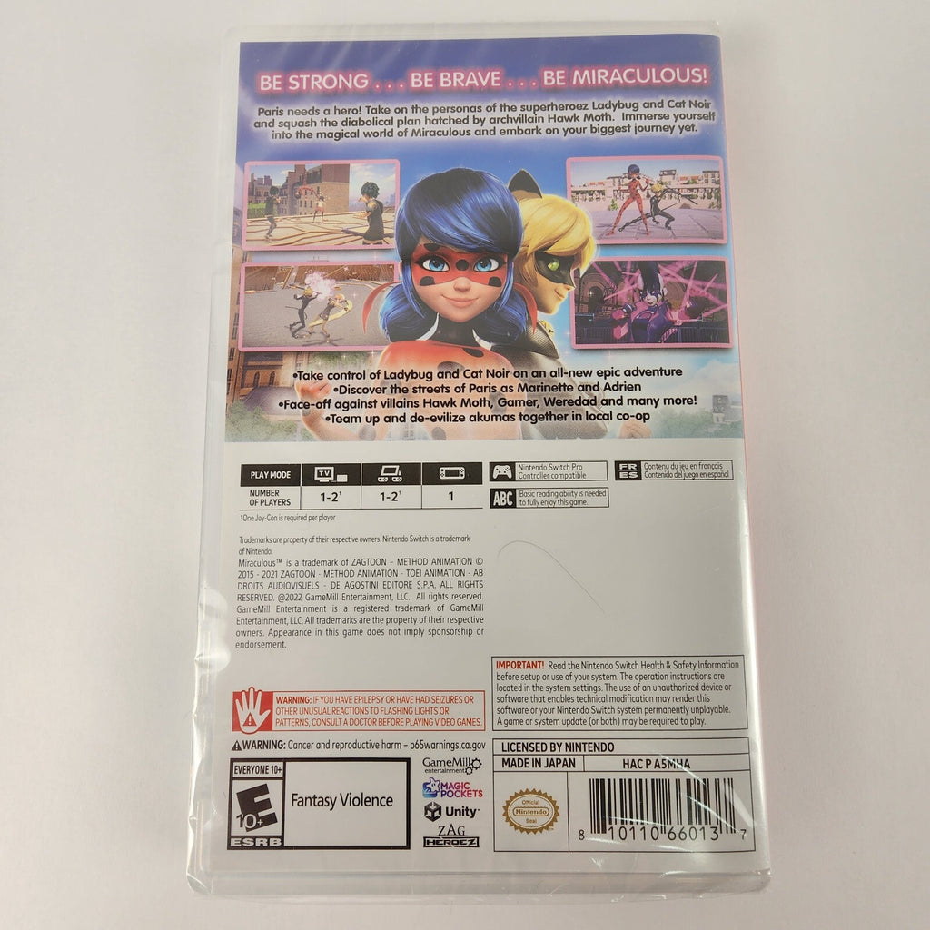 Miraculous: Rise of the Sphinx - Nintendo Switch | New Sealed | Co-Op Adventure