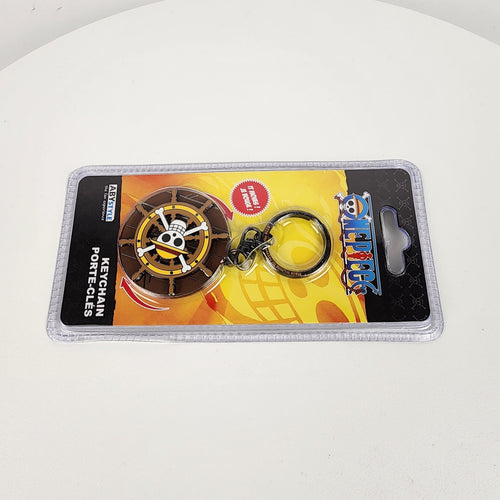 ABYstyle One Piece Thousand Sunny's Helm Spinning Moving Keychain NEW