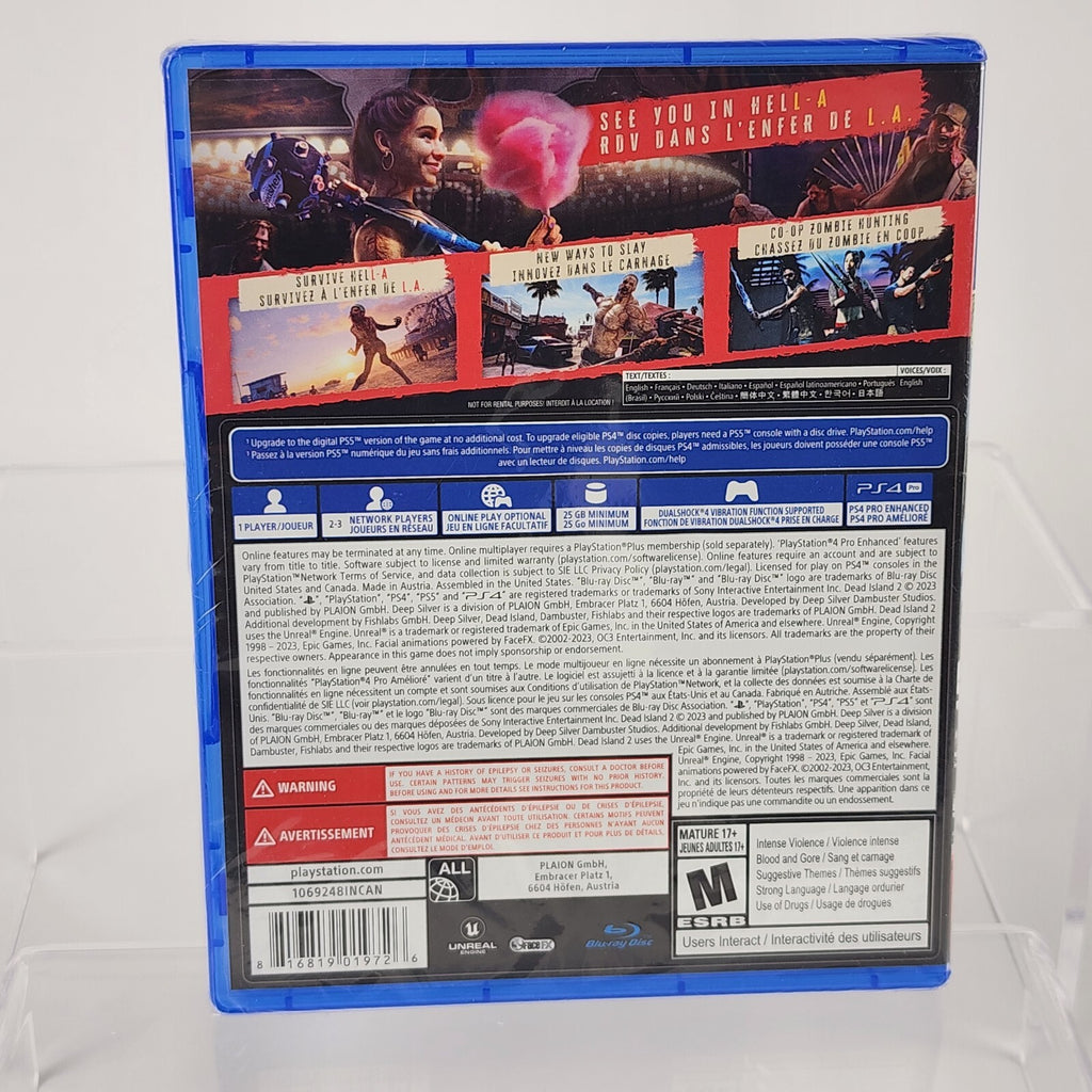 Dead Island 2 (PS4) Standard Edition – Brand New, Factory Sealed, Free Shipping