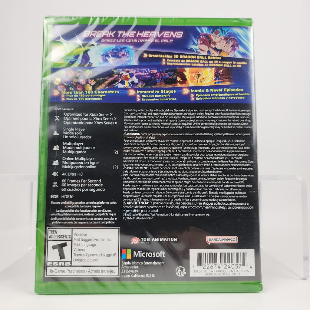 Dragon Ball: Sparking! ZERO Xbox Series X – NEW Sealed US Release (FAST SHIP)