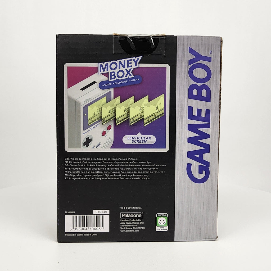Super Mario Land Game Boy Tin Money Box Coin Bank – Lenticular Screen – Paladone