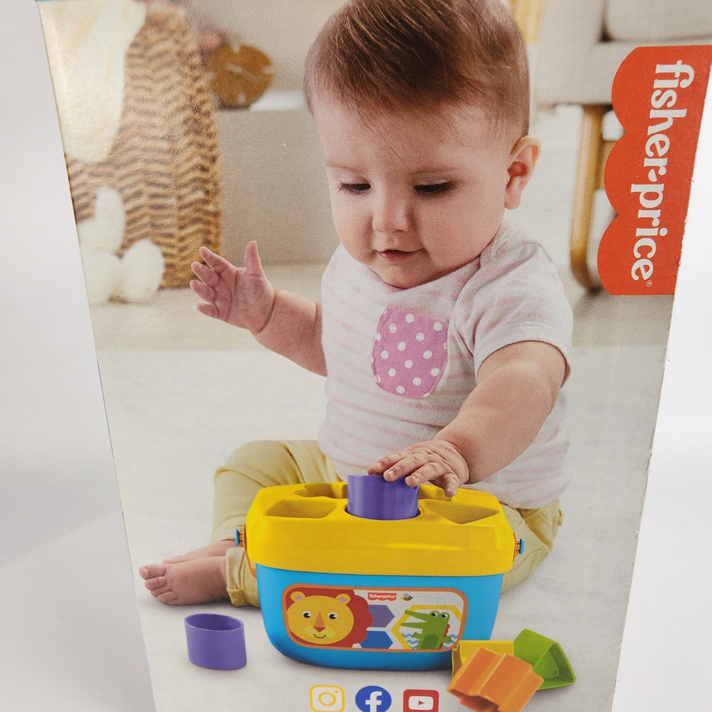 Fisher-Price Stacking Toy Baby's First Blocks Set of 10 Shapes for Sorting Play 