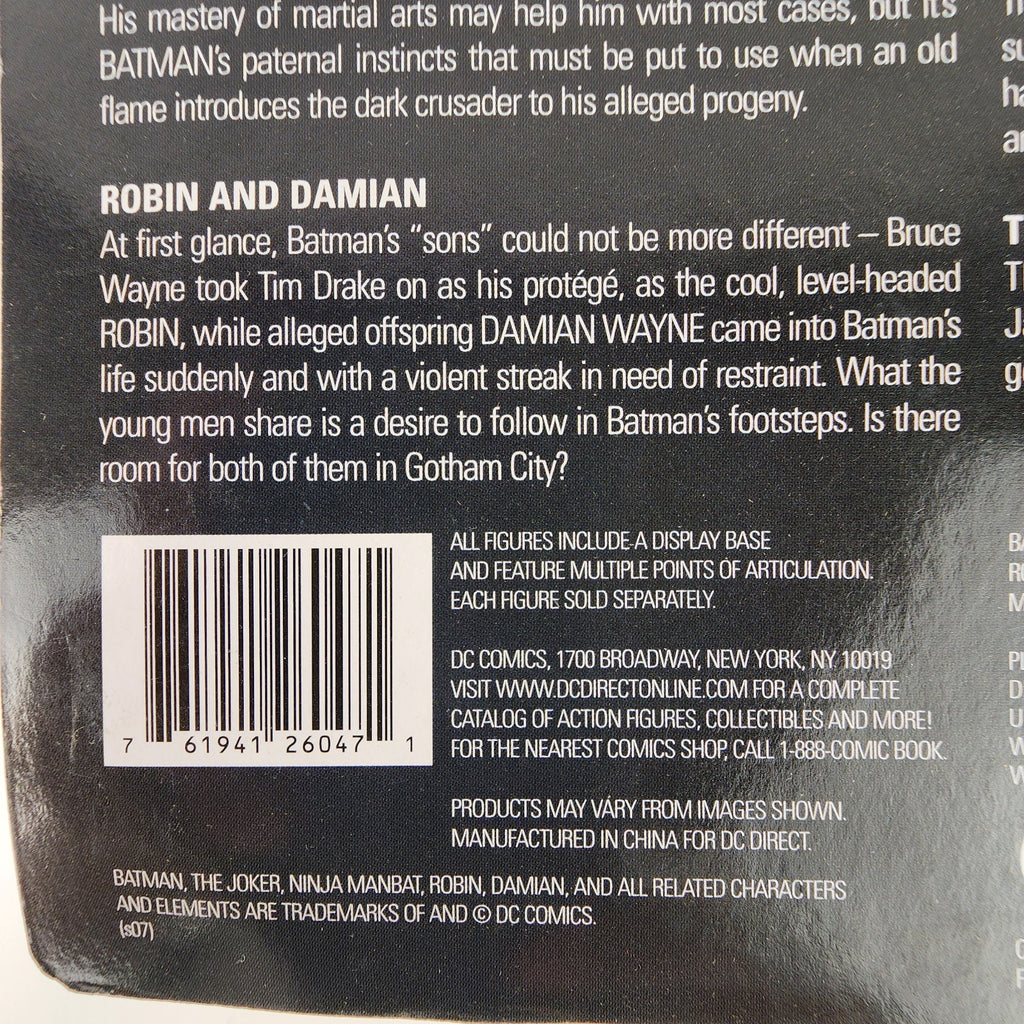 Batman and Son The Joker DC Direct Action Figure 2007 New Sealed Collector
