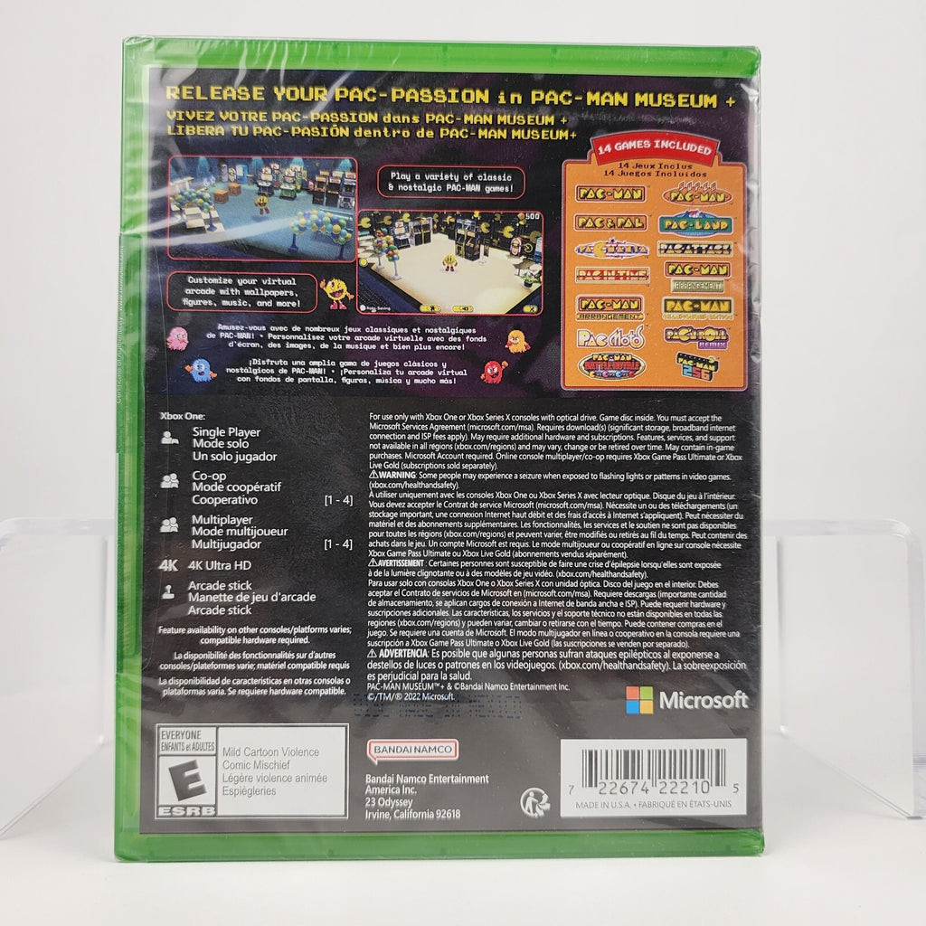 PAC-MAN MUSEUM+ Xbox One (2022) - 14 Games - NEW & Factory Sealed
