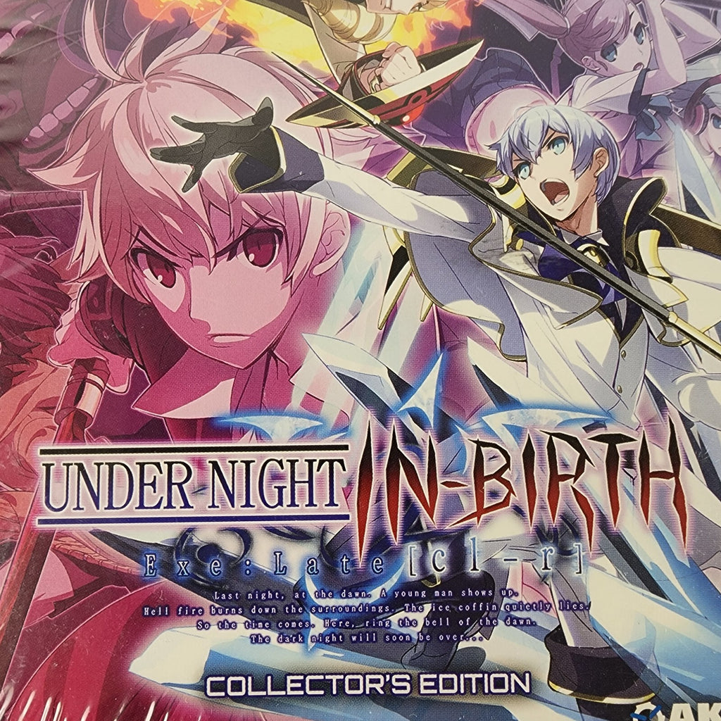 Under Night In-Birth Exe: Late[cl-r] Collector's Edition (PS4) New Sealed