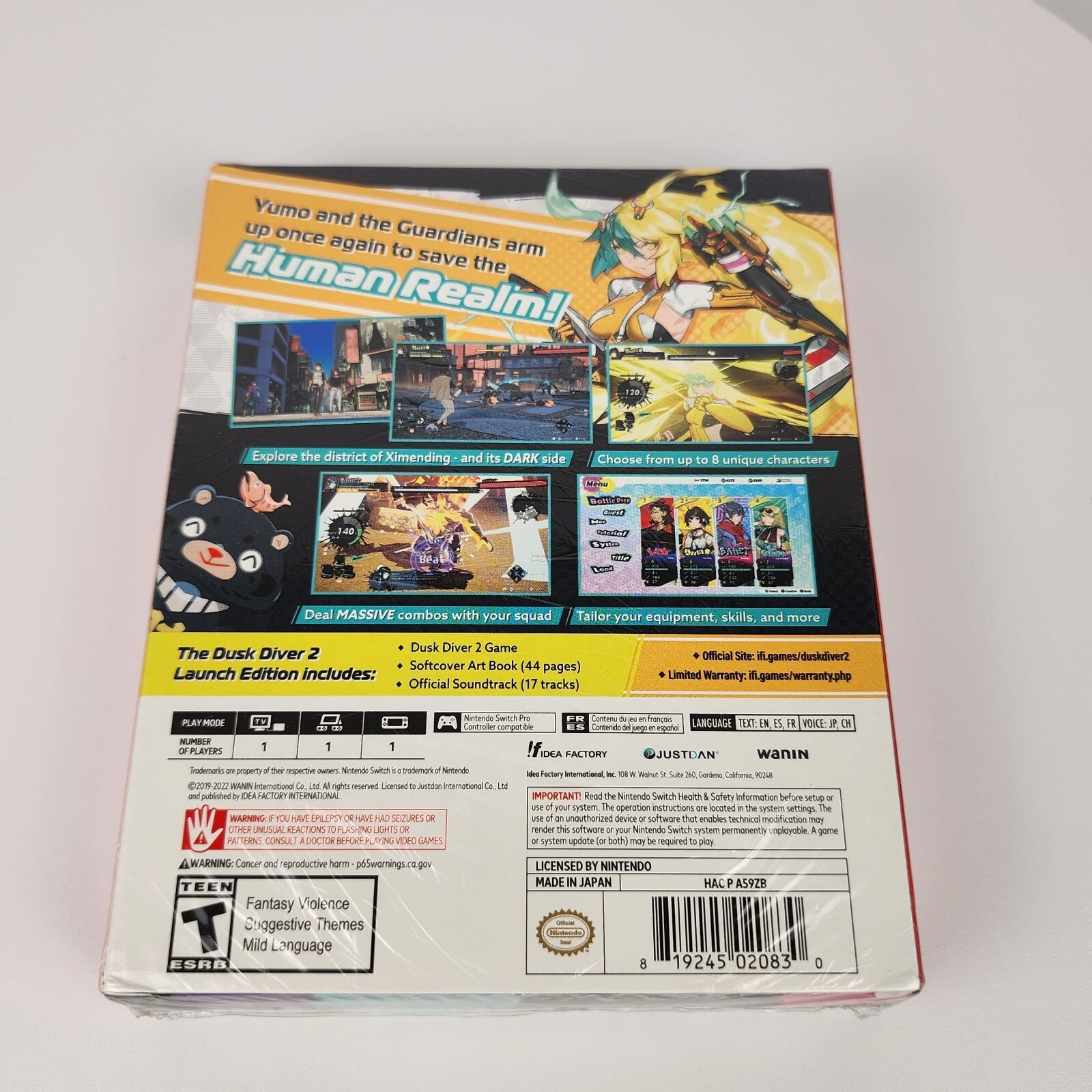 Dusk Diver 2 Launch Edition - Nintendo Switch | New & Sealed | Free Shipping